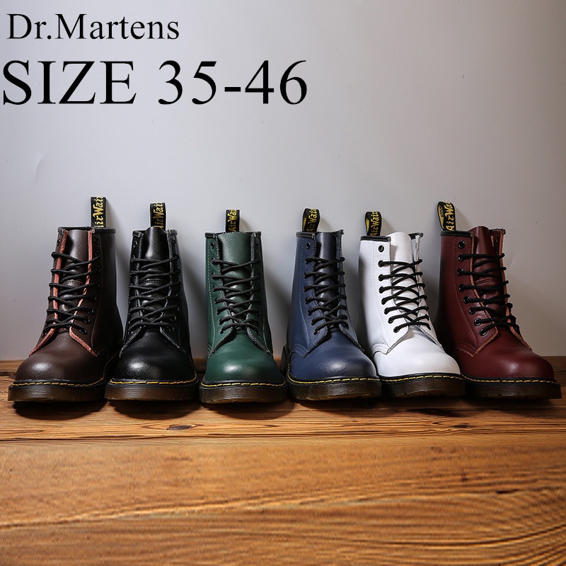 Dr.martens รองเท้าบูทมาร์ติน หนังวัวแท้ ข้อสูง สไตล์เรโทร คลาสสิก แฟชั่นสําหรับผู้ชาย และผู้หญิง