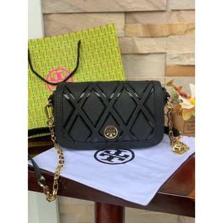 Tory Burch Shoulder Bag Robinson Patchwork Mini Chain