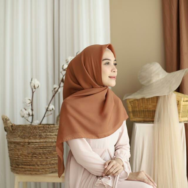 Fashion Shop PRICE FOR BELLA SQUARE HIJAB / NEWEST BELLA SQUARE HIJAB IN HAZELNUT COLOR
