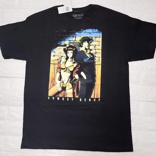 เสื้อยืดคอกลมcrew neckเสื้อการ์ตูน Cowboy Bebop ลิขสิทธิ์แท้S-4XL