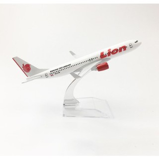 โมเดลเครื่องบิน ไลอ้อนแอร์ LION AIR Boeing 737-900ER (16 cm)ทำด้วยเหล็ก สวย งานละเอียด - ของเล่น ของขวัญ ตั้งโชว์เสริมฮว