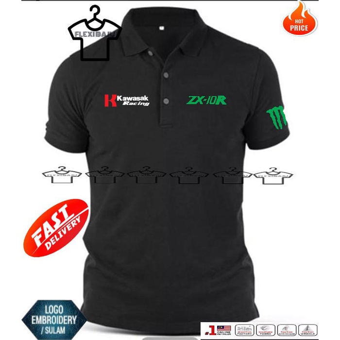 เสื้อยืดคอปกปัก Kids size ZX10R สําหรับเด็กชายและเด็กหญิง (KIDZ ZX10R)