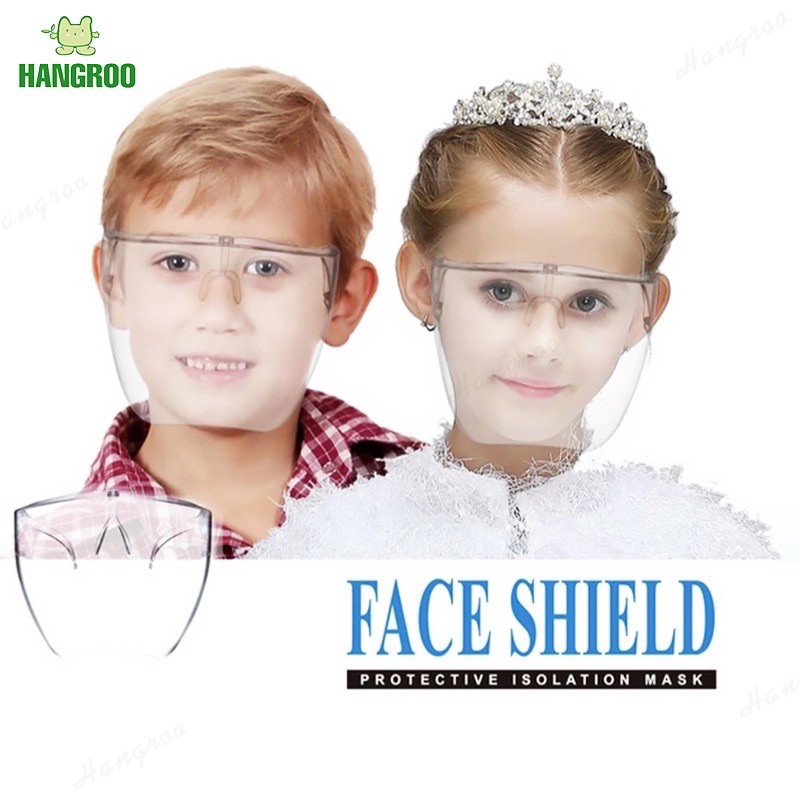 🔥🔥🔥NEW(ของเด็ก)พร้อมส่งในไทย👍 หน้ากากใส ป้องกันใบหน้า Faceshield หน้ากาก แฟชั่น และป้องกันได้ดี แบบขาแว่น