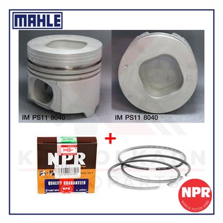 MAHLE ลูกสูบ+แหวน NPR สำหรับ ISUZU LV 92 รุ่นเครื่อง 10PD1