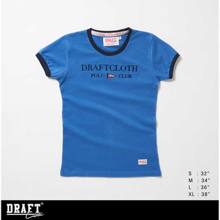 เสื้อยืดเข้ารูป draft set 24w flag blue