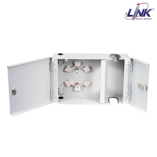 LINK UF-2022A Fiber Optic Distribution Unit (FDU) 6-24F (2 Snap-In) Box Wall Mount, Unload