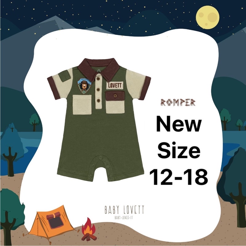 New ส่งฟรี Babylovett camper collection size 12-18