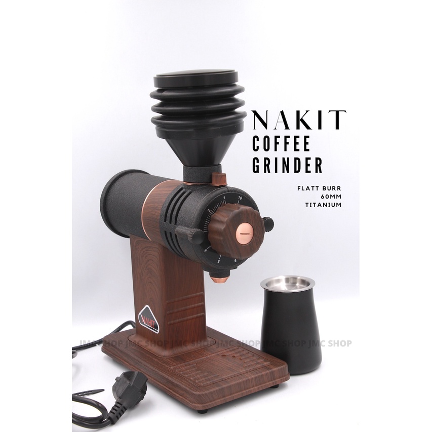*NEW IN* เครื่องบดเมล็ดกาแฟ NAKIT เฟืองไทเทเนียม Coating แถมตราชั่ง ช้อน และแปรงไม้/เครื่องบดกาแฟมินิ/ เครื่องบดกาแฟ