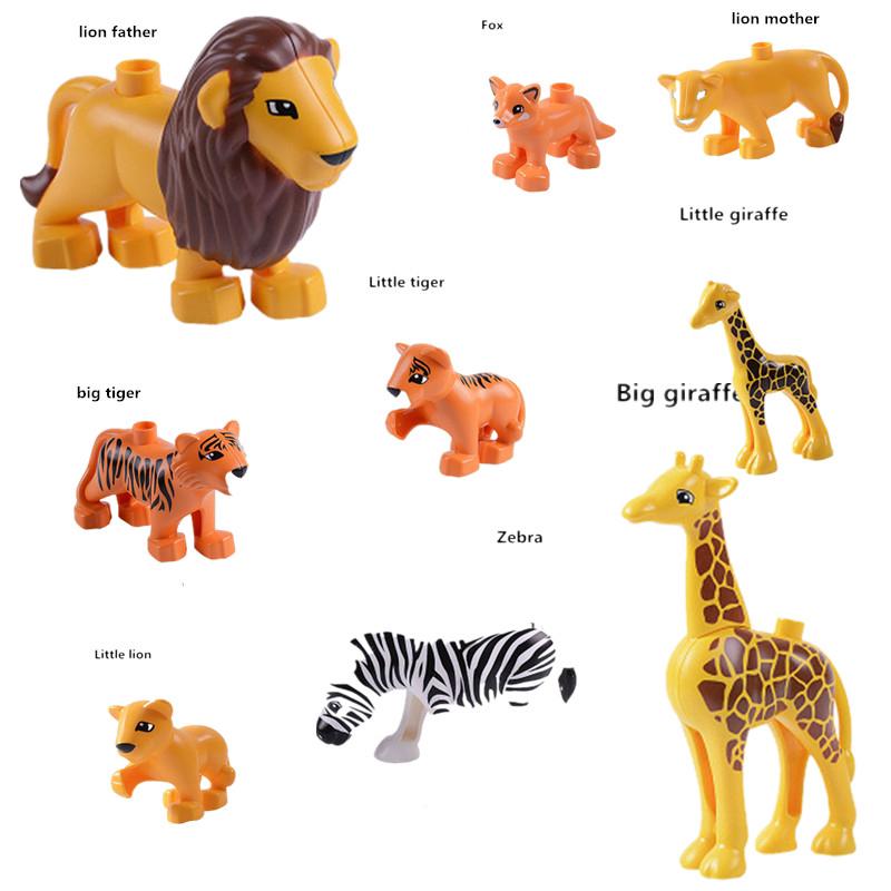 สต็อกพร้อมForest Animals Fox Giraffe Tiger Tiger ตุ๊กตาของเล่นสําหรับเด็ก