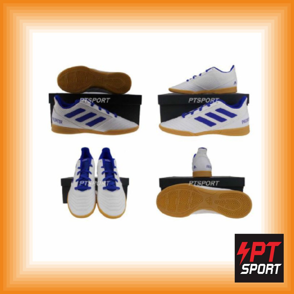 รองเท้ากี่ฬา รองเท้าฟุตซอลเด็ก ADIDAS CM8553 PREDATOR 19.4 IN SALA J ขาว