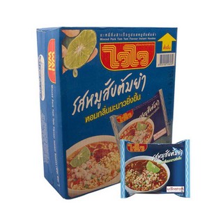 Waiwai ไวไว บะหมี่กึ่งสำเร็จรูป รสหมูสับต้มยำ ยกลัง 30ซอง มา…