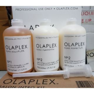 OLAPLEX Professional Salon Kit No.1, No.2 (2 ขวด) ขนาด 525 Ml ของแท้ 100% (525ml)