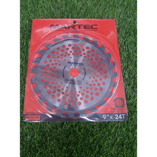 ใบวงเดือนตัดหญ้ารุ่นใหม่ตราMARTEC 9"x24Tกับ10"x24T(ติดเล็บ)