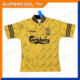 Liverpool 1994/1996 Away เสื้อลิเวอร์พูลย้อนยุค เสื้อลิเวอร์พูลรุ่นเก่า เสื้อบอลลิเวอร์พูลย้อนยุค เสื้อลิเวอร์พูลเหลือง