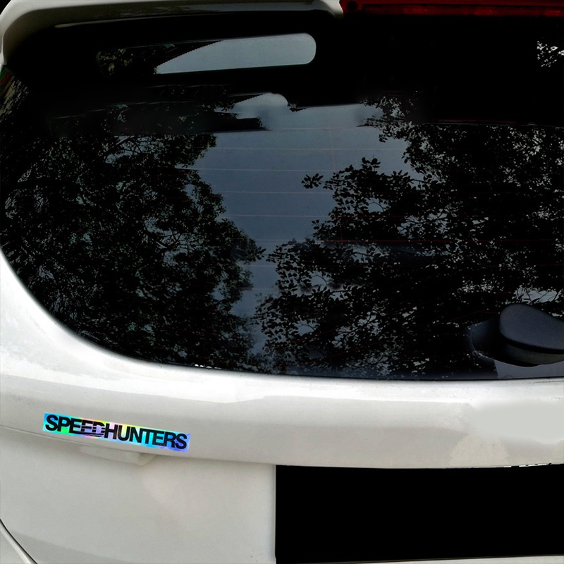 1 ชิ้น SPEEDHUNTERS/スピードハンターズ สติ๊กเกอร์ติดรถยนต์สะท้อนแสงเลเซอร์สติ๊กเกอร์ส่วนบุคคล ราคา ถูกที่สุด ดีลบีเคเค แกลเลอรีภาพที่ 6