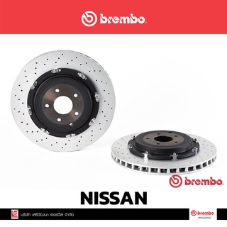 จานเบรก Brembo NISSAN GTR (R35) 3.8 ปี 2007-2xxx หลัง เบรคเบรมโบ้ F09 A190 13 (ราคาต่อ 1 ข้าง)