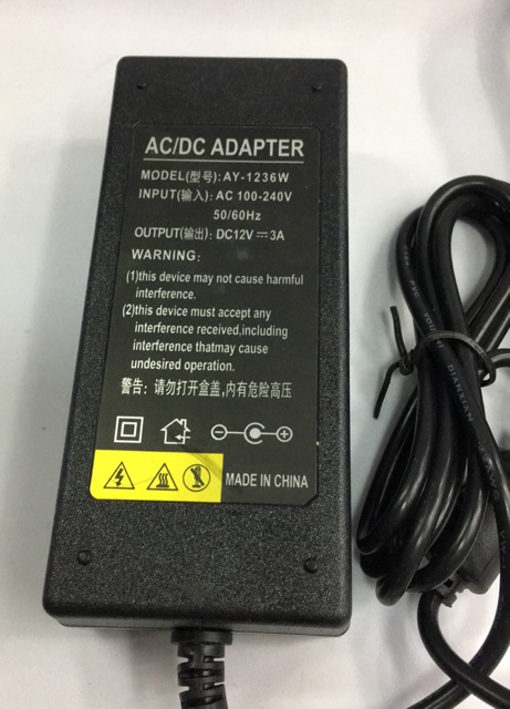 หม้อแปลงไฟ ADATER 12V3Aหัว5.5*2.5