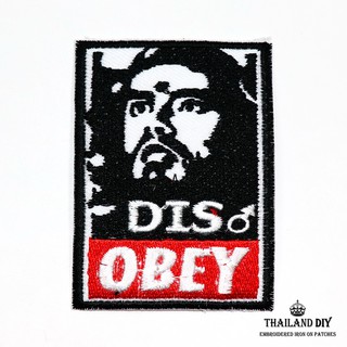 ตัวรีดติดเสื้อ เช เกบารา the guevara Disobey Patch สัญลักษณ์ สิทธิเสรีภาพ ความเสมอภาค งานปัก DIY ตัวรีด ติดเสื้อ อาร์ม