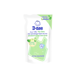 D-Nee ดีนี่ ผลิตภัณฑ์ซักผ้าเด็ก ออร์แกนิค อโลเวร่า กลิ่น Organic Aloe Vera ถุงเติม 600 มล.