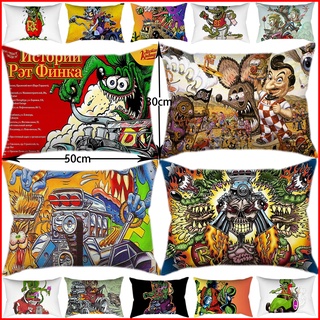 ปลอกหมอนลายหนู Tales Of The Rat Fink ขนาด 30X50 ซม. สําหรับตกแต่งบ้านรถยนต์โซฟา