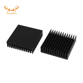 ☀SALE☀2 x Black Aluminum Radiator Heat Sink Heat Sink 40 x 40 mm x 11 mm