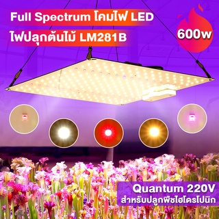 💥พส.💥Bunny 【รับประกัน10ปี】 ไฟปลูกต้นไม้ ไฟปลุกต้นไม้ 600W Full Spectrum LED Grow Light มีสวิตช์ปิดเปิด ช่วยต้นไม้ตัวเร็ว