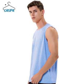 Caspa เสื้อกล้ามผ้าฝ้าย สีพื้น ใส่บาย ระบายเหงื่อ สำหรับผู้ชาย รุ่นM419