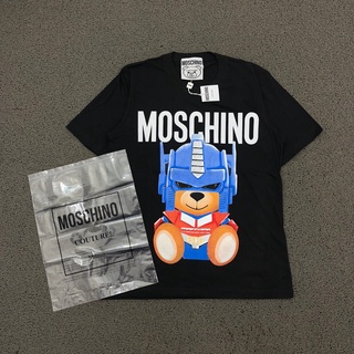 Moschino X TRANSFORMERS เสื้อยืด พรีเมี่ยม สีดํา ของแท้