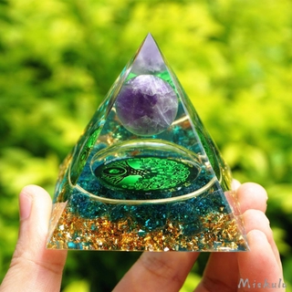 Chakra Orgone คริสตัลควอทซ์ปิรามิดธรรมชาติ