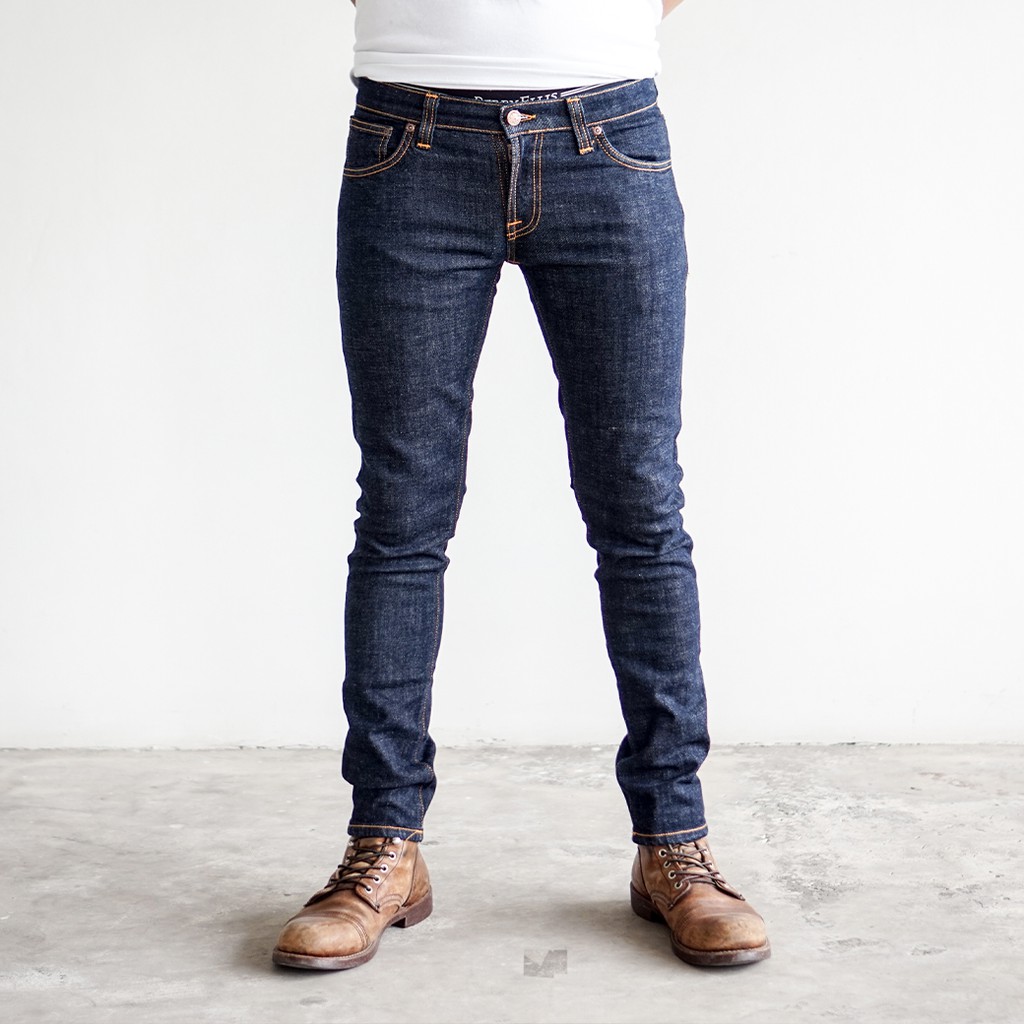 ฟรี! ถุงผ้า300฿ Long John Twill Rinsed แบรนด์ Nudie Jeans แท้ 100% by Goods & Raw