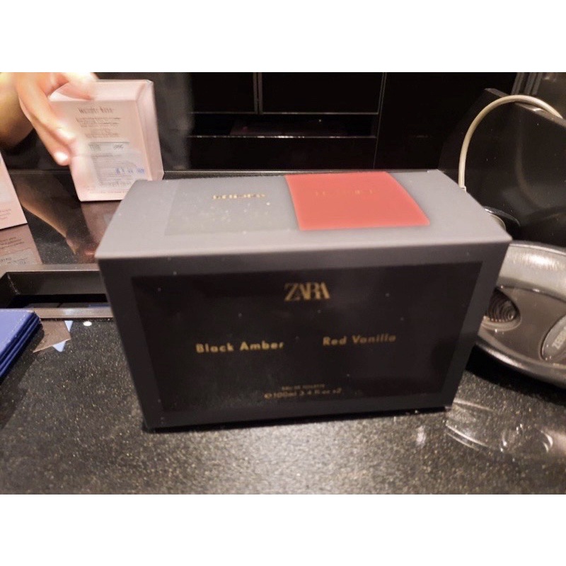 น้ำหอม ZARA ของแท้ แพ็คคู่ กลิ่นBlack Amber & Red Vanilla 100ml  สินค้าแพ็คคู่