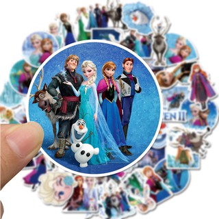 สติกเกอร์พิมพ์ลาย frozen ป้องกันน้ําสําหรับตกแต่งบ้าน