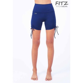 กางเกงโยคะ Fitz - Tie Shorts - Blueberry