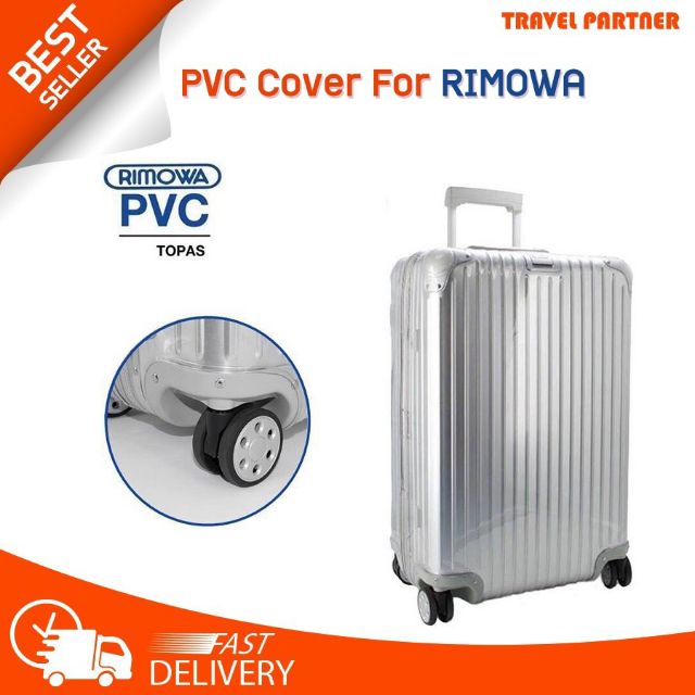 TRAVEL PARTNER   พลาสติกใสคลุม เฉพาะแบรนด์ RIMOWA  รุ่น Topas , Topas E-tag  with Grey Zipper