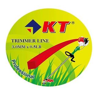 KT (เคที) เอ็นตัดหญ้าเหลี่ยม 3.0MMX0.5LB(0.5ปอนด์)