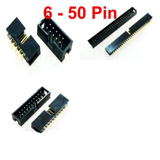 ขั้วเฮดเดอร์ ตัวผู้ขาตรง Box Header Connector ST