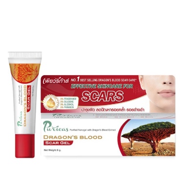 Puricas Dragon’s Blood Scar Gel เจลรักษาแผลเป็น ขนาด 8 กรัม