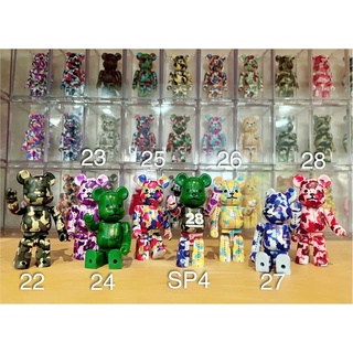 (ของแท้) Be@rbrick Bape Camo 28th Anniversary Ver.4 (Bearbrick)