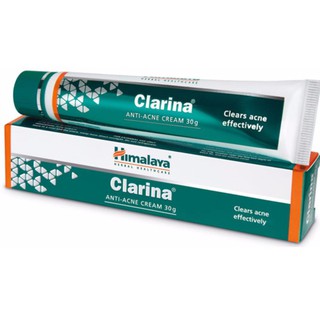 himalaya Clarina Anti Acne Cream ครีมแต้มหัวสิวอักเสบเม็ดใหญ่หัวหนอง 30กรัม