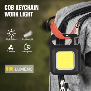 ไฟฉาย LED COB 800 Lumens 4 โหมด ขนาดเล็ก ชาร์จได้