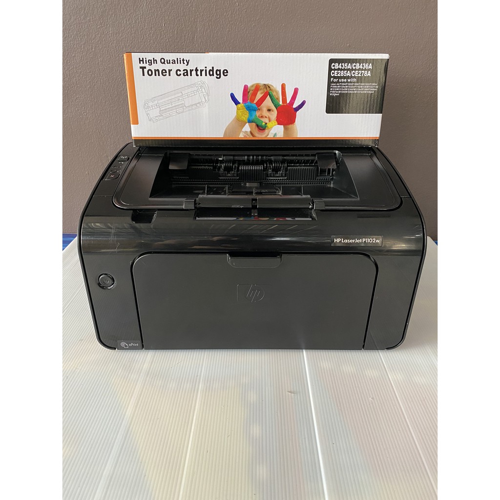 ปริ้นเตอร์ HP LASERJET P1102W WIFI  มือสอง +หมึก 85A หมึกใหม่ รับประกัน 3เดือน  พร้อมใช้งาน  สภาพสวย