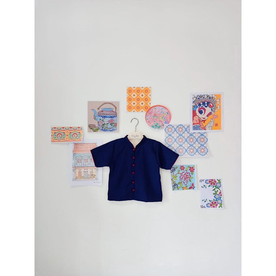 KEMEJA Fu Qipao Shirt Tinydot - เสื้อเชิ้ตผู้ชาย