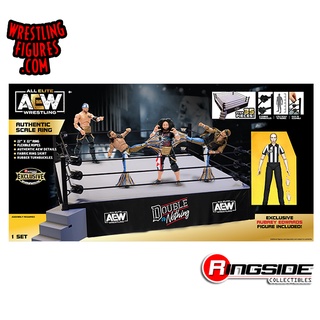 (Pre - Order) AEW Authentic Scale Ring Playset (w/ Aubrey Edwards) - Ringside Exclusive