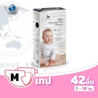 Applecrumby Chlorine Free ผ้าอ้อมแบบเทป ไซส์ M (42ชิ้น)