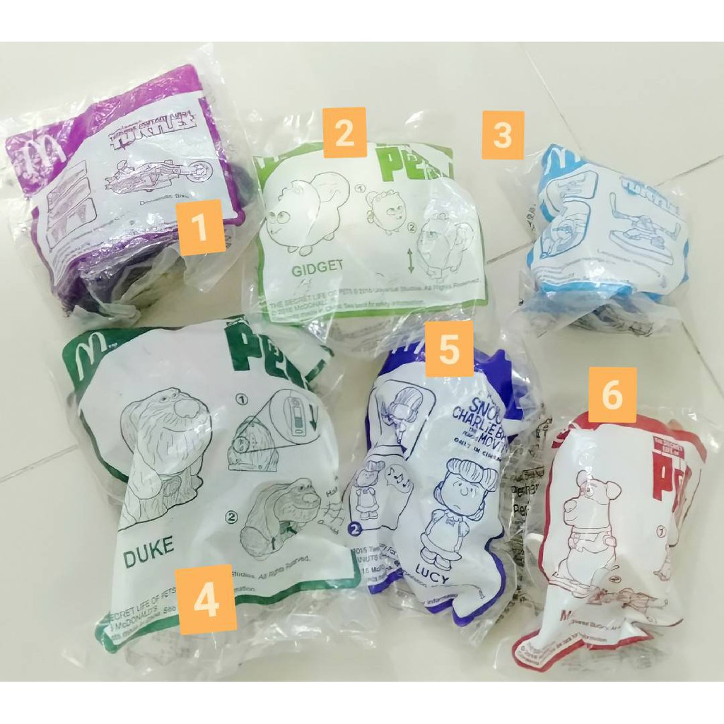 ของเล่นแมค ของสะสม McDonald’s toys pet snoopy turtles เต่านินจา