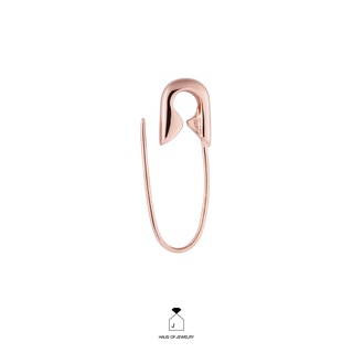 Haus of Jewelry - SIMPLE L PIN EARRING ต่างหูเงินแท้