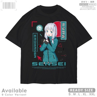 เสื้อยืดสีขาวSagiri IZUMI Eromanga Sensei เสื้อยืด ลายการ์ตูนอนิเมะญี่ปุ่น Waifu Wibu 9580 KisetsuS-4XL