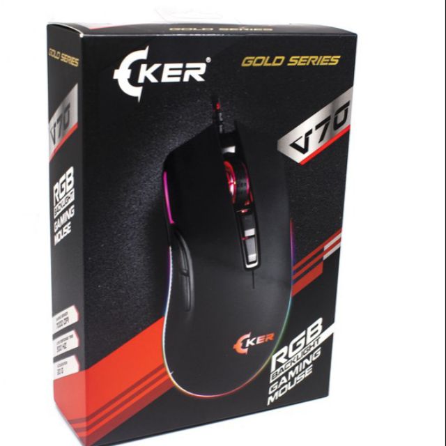 OKER Mouseมีไฟ DPI6400  รุ่น OKer  GM-369 สีดำ มีรุ่น X28