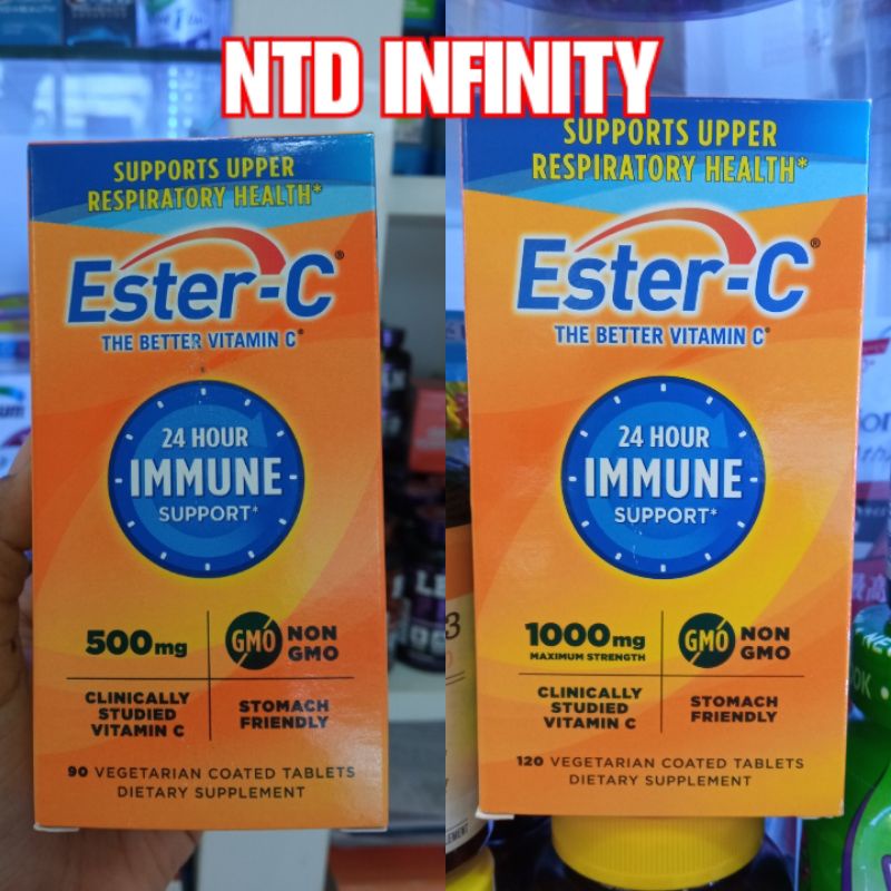 นำเข้า 🇺🇸 Ester-C Vitamin C, 500/1,000 mg  24 Hour Immune Support เสริมสร้างภูมิคุ้มกัน 24 ชม