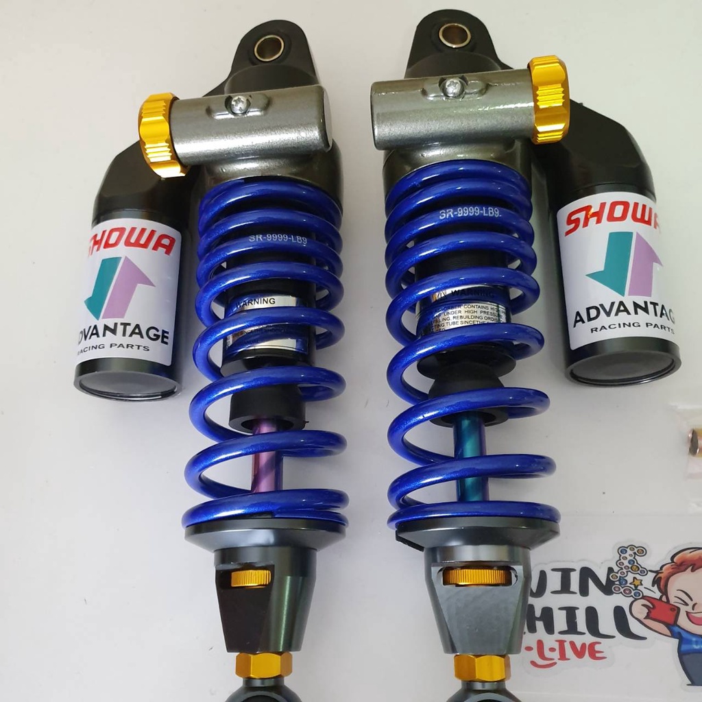 โช้คหลัง SHOWA สปริงแก้ว 50A งานCNC 295 มิล WAVE110i / DREAM SUPERCUB / WAVE125 / WAVE100s 2005 สีน้ำเงินแก้ว ราคา ถูกที่สุด ดีลบีเคเค แกลเลอรีภาพที่ 2